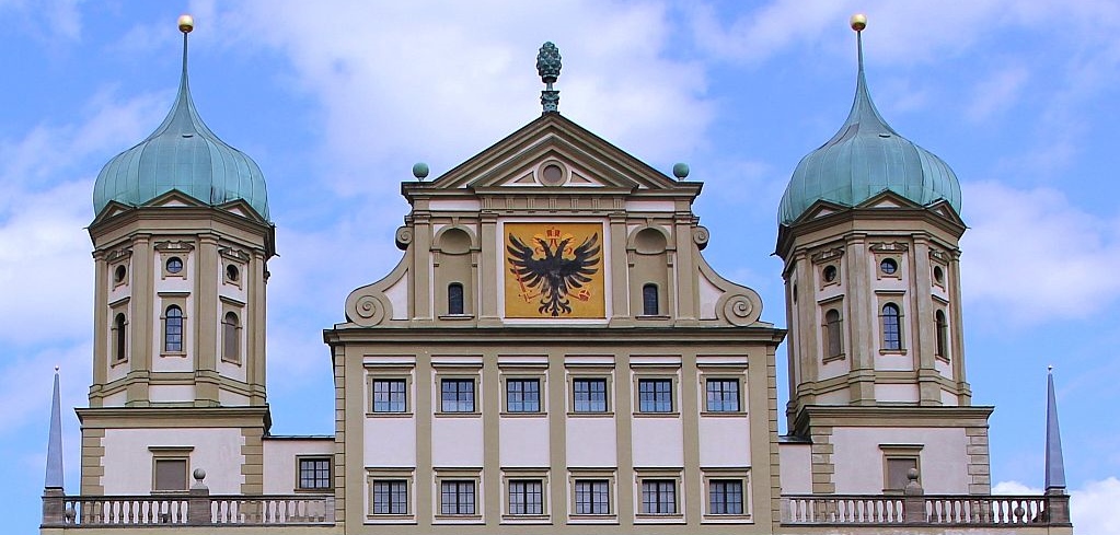 Das Augsburger Rathaus (Westseite)